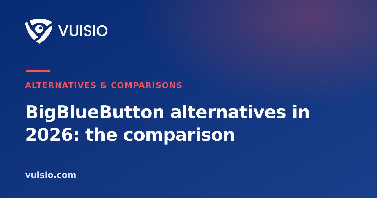 BigBlueButton alternatives in 2026: the comparison