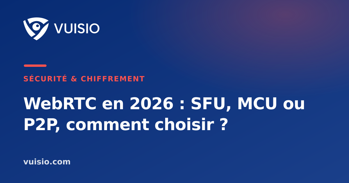 WebRTC en 2026 : SFU, MCU ou P2P, comment choisir ?